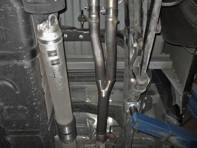 aFe Apollo GT Series 409 Stainless Steel Muffler Delete Pipe 09-19 Ram 1500 (Dual Exhaust) V8-5.7L 49C42072NM 49C42072NM Photo - Mounted