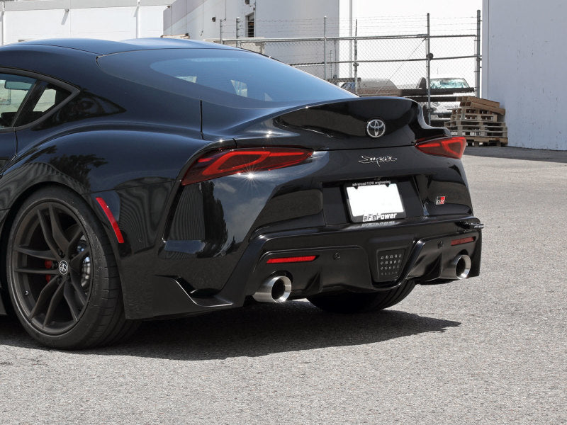 aFe Control Rear Tow Hook Black 20-21 Toyota GR Supra (A90) 450-721002-B 450-721002-B Photo - Mounted