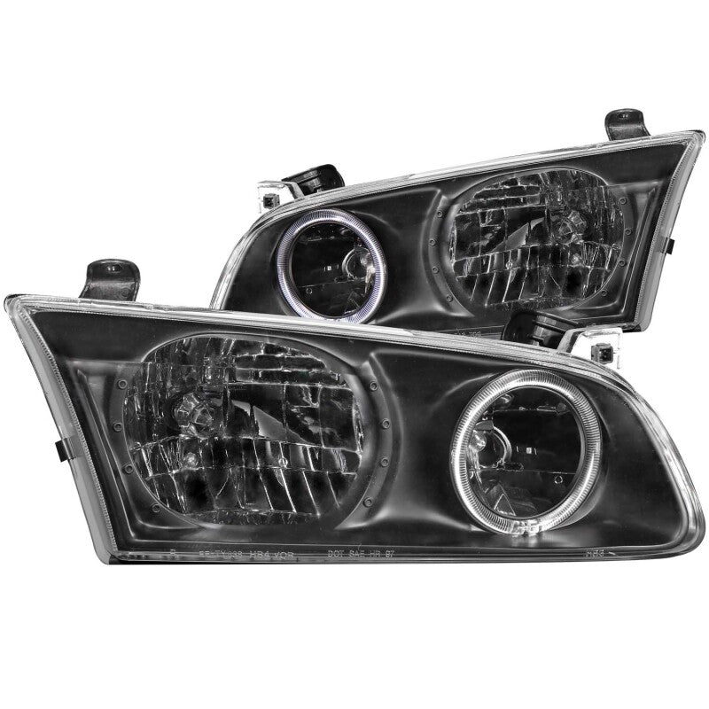 Anzo 2000-2001 Toyota Camry Crystal Headlights w/ Halo Black 121123 Photo - Primary
