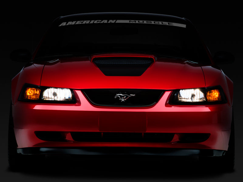 Raxiom 99-04 Ford Mustang Axial Series OE Style Headlights- Black Housing (Smoked Lens) 49110 49110 Photo - Close Up