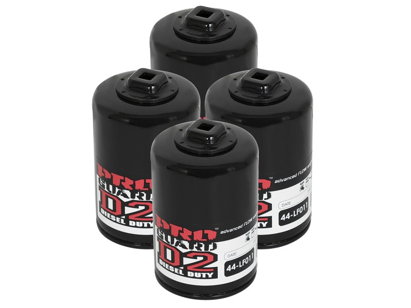 aFe Pro GUARD D2 Oil Filter (4 Pack) GM Trucks 99-05 V8-4.8L/5.3L/6.0L 44-LF011-MB Photo - Primary