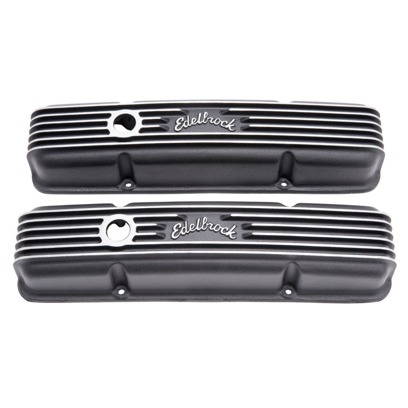 Edelbrock Valve Cover Classic Series Chevrolet 1959-1986 262-400 CI V8 Black 41433 41433 Photo - Primary