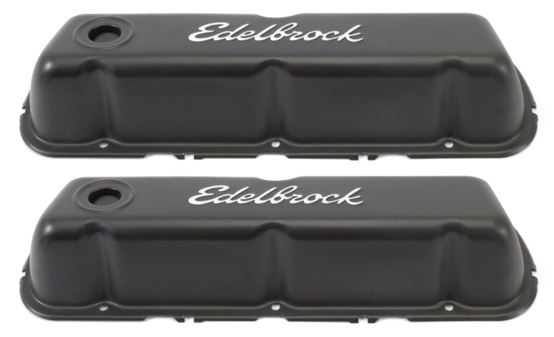 Edelbrock Valve Cover, Signature Series, Ford, 260-289-302-351W CID V8, Black 4603 Photo - Primary