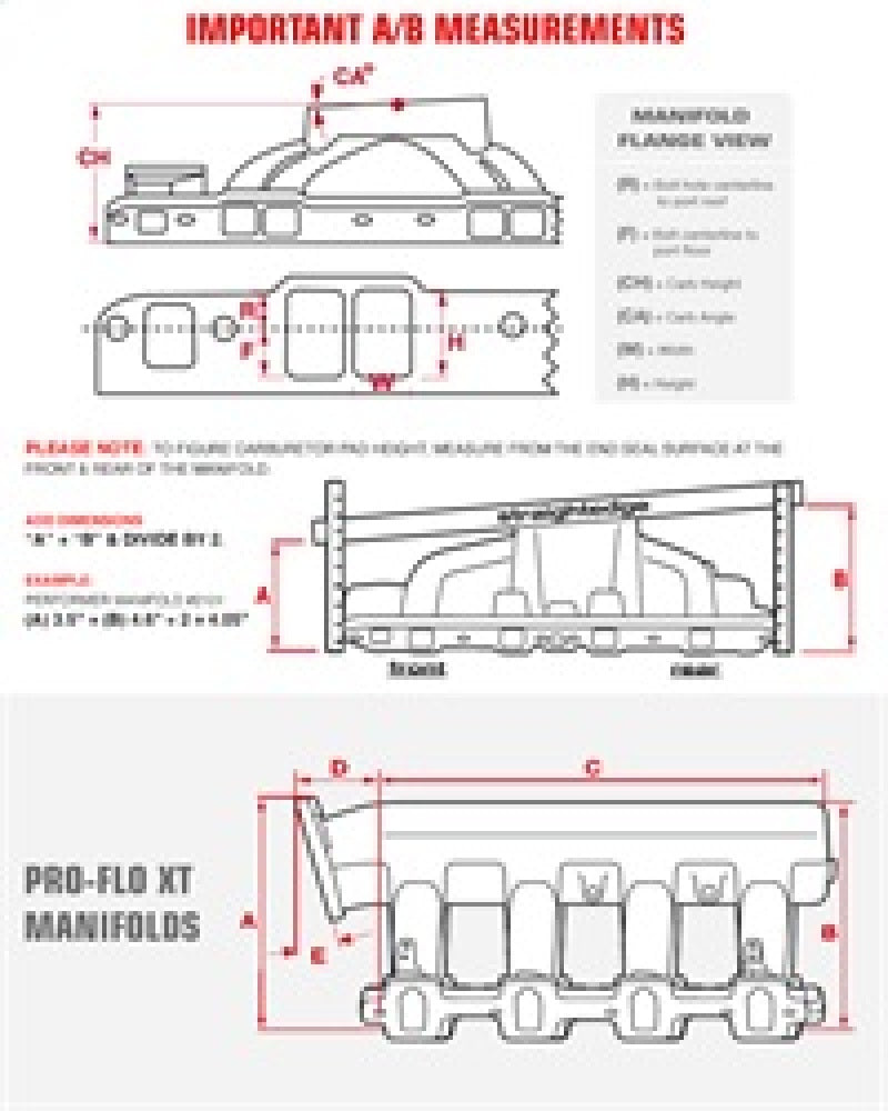 Edelbrock Perf. Manifold 350 Olds EGR 3711 Technical Drawing