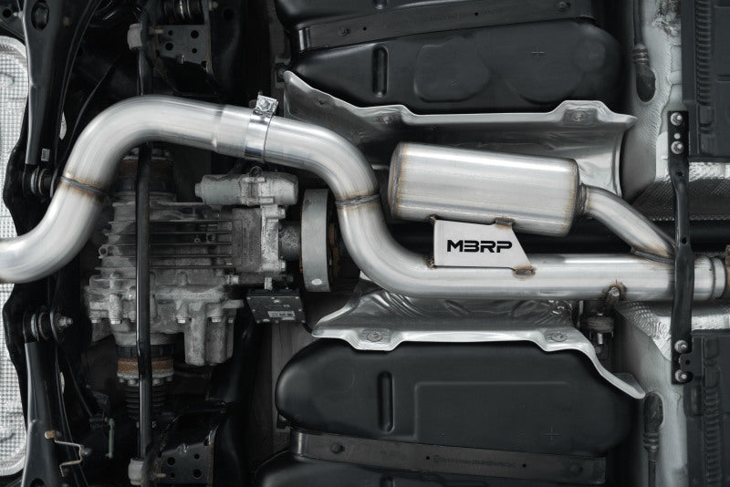 MBRP 15-19 VW Golf R MK7/MK7.5 3in T304 Cat Back Exhaust w/ Carbon Fiber Tips S46033CF S46033CF Photo - out of package