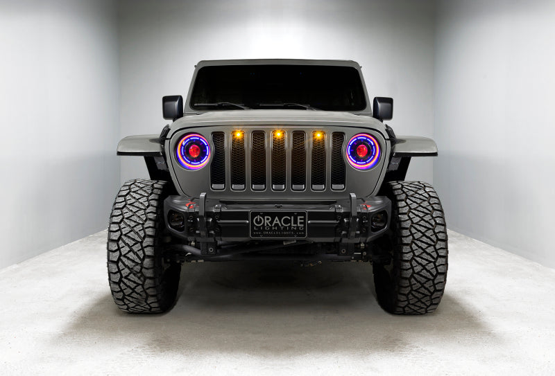 ORACLE Lighting Oracle Pre-Runner Style LED Grille Kit for Jeep Gladiator JT - Amber 5871-005 5871-005 Photo - lifestyle view