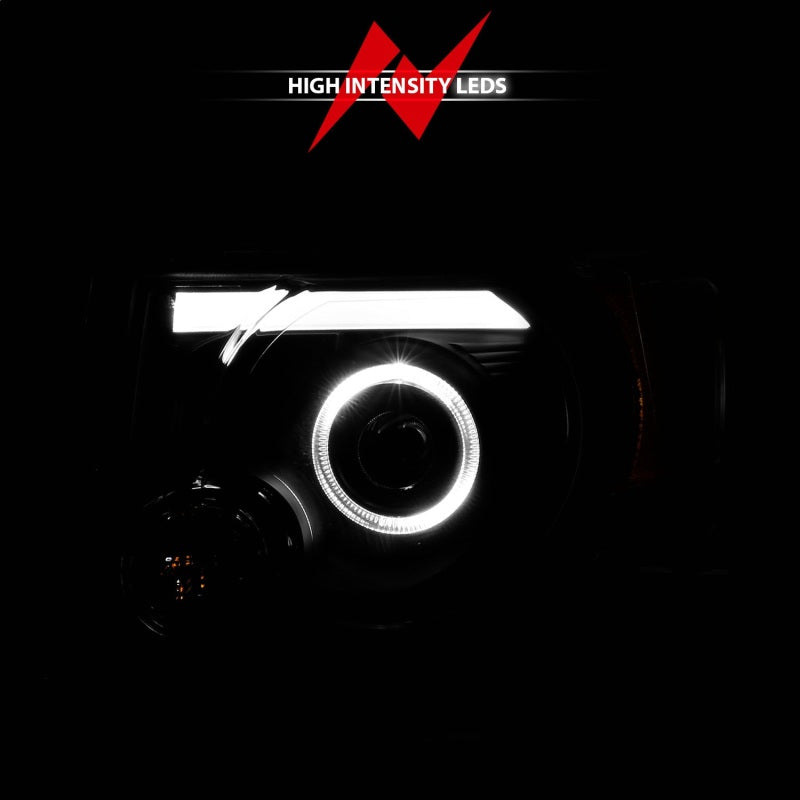 Anzo 2008-2012 Ford Escape Projector Headlights w/ Halo Black 111355 Photo - Unmounted