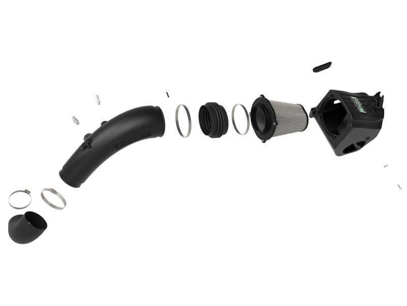 aFe Quantum Cold Air Intake System w/ Pro Dry S Media 15-19 Ford F-150 V8-5.0L 53-10010D 53-10010D Photo - Unmounted