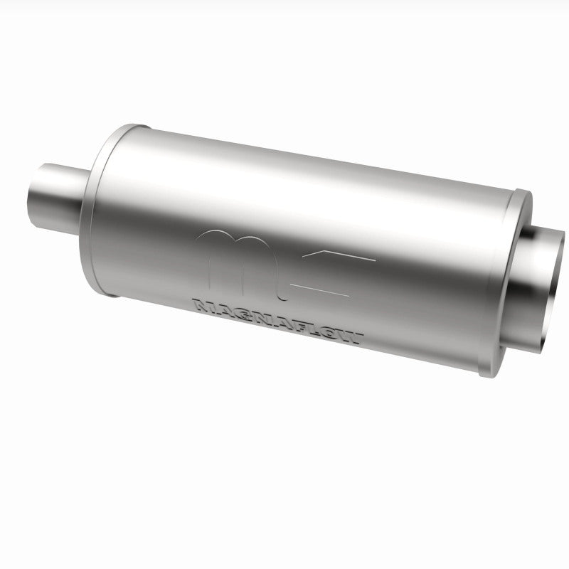 MagnaFlow 6" Round Center/Center Performance Muffler With Tip 14846 360 Degree Image Set