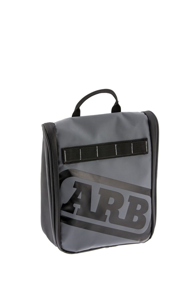 ARB Toiletries Bag Charcoal Finish w/ Red Highlights PVC Outer Shell Mesh Pockets Mirror ARB4209 ARB4209 Photo - Primary