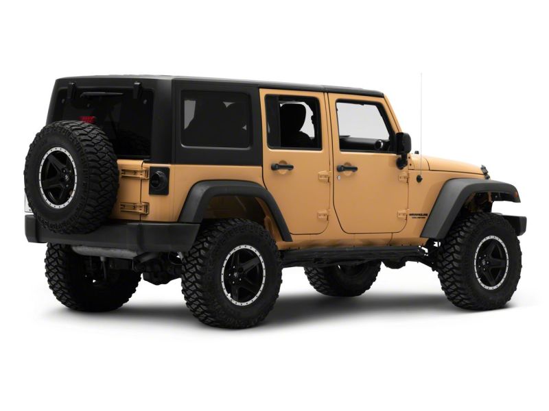 Raxiom 07-18 Jeep Wrangler JK Axial Series Halo LED Tail Lights- Blk Housing (Clear Lens) J164240 J164240 Photo - Close Up