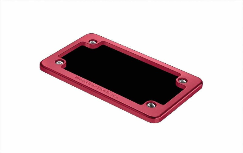 WeatherTech Motorcycle Billet Plate Frames - Red 8AMPF4 8AMPF4 Photo - Primary
