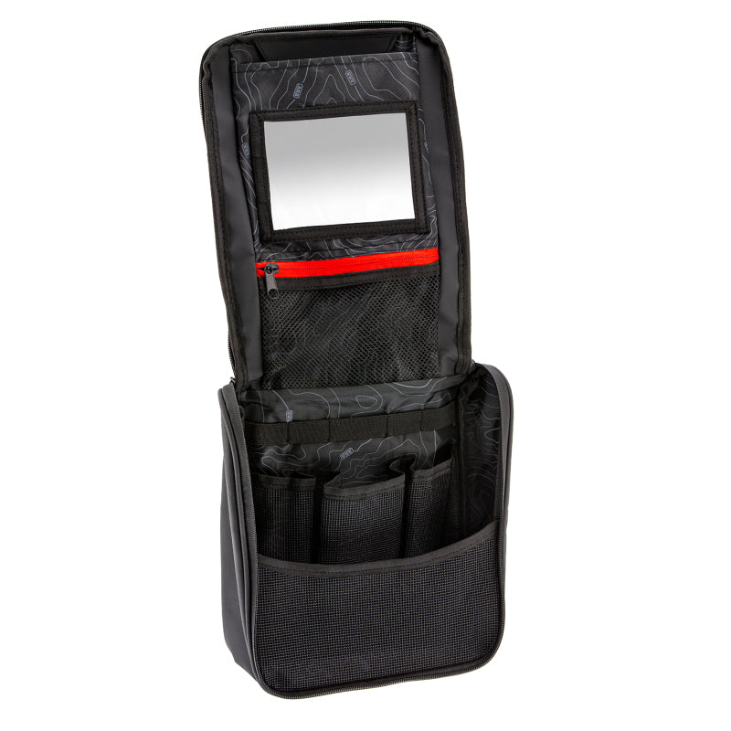 ARB Toiletries Bag Charcoal Finish w/ Red Highlights PVC Outer Shell Mesh Pockets Mirror ARB4209 ARB4209 Photo - Unmounted