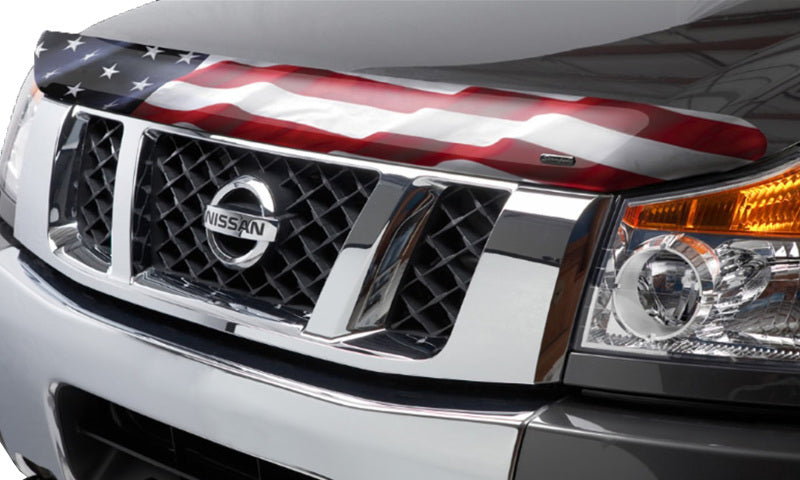 Stampede 2016-2019 Nissan Titan XD Vigilante Premium Hood Protector - Flag 2418-41 2418-41 Photo - Mounted