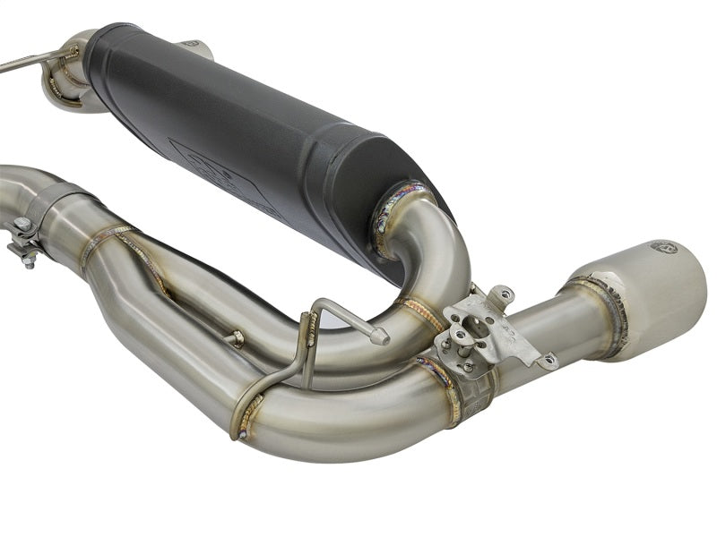 aFe MACH Force-Xp Axle-Back Stainless Steel Exhaust System w/Polished Tips 49-36335-P Photo - Unmounted