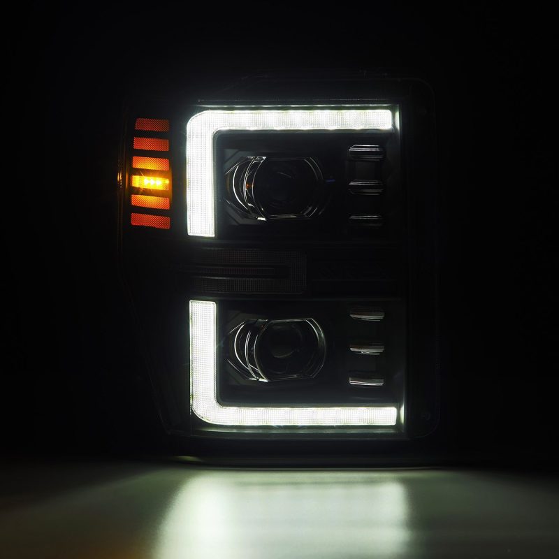 AlphaRex 08-10 Ford F250-550 LUXX-Series LED Projector Headlights Black w/Activ Light/Seq Signal 880312 880312 User 3