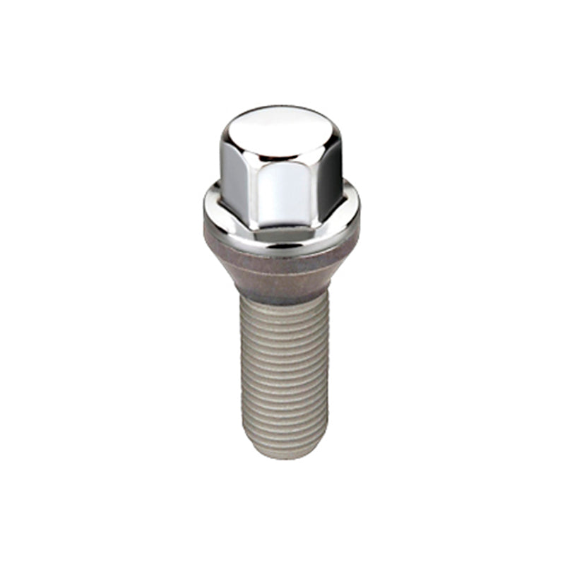 McGard Hex Lug Bolt (Cone Seat) M12X1.5 / 17mm Hex / 25.5mm Shank Length (Box of 50) - Chrome 69779 69779 Photo - Primary