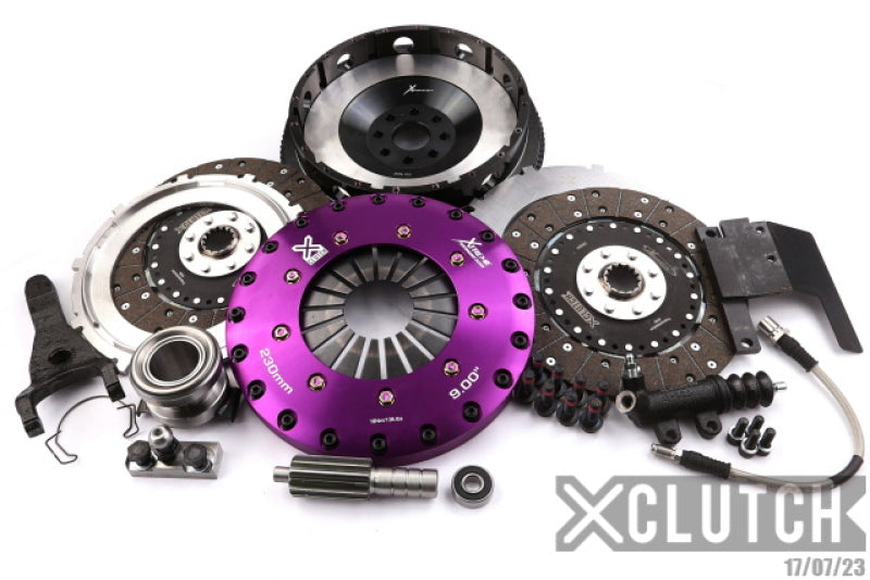 XCLUTCH 93-95 Toyota Supra Twin Turbo 3.0L 9in Twin Solid Organic Clutch Kit XKTY23536-2G XKTY23536-2G Photo - Primary