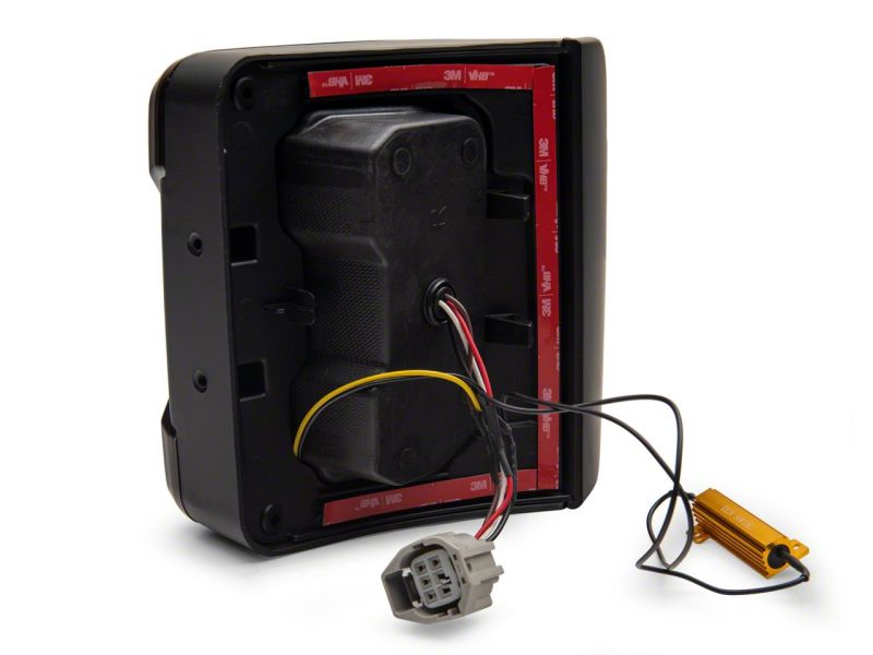 Raxiom 07-18 Jeep Wrangler JK Axial Series Carver LED Tail Lights- Blk Housing (Smoked Lens) J164241 J164241 Photo - Close Up