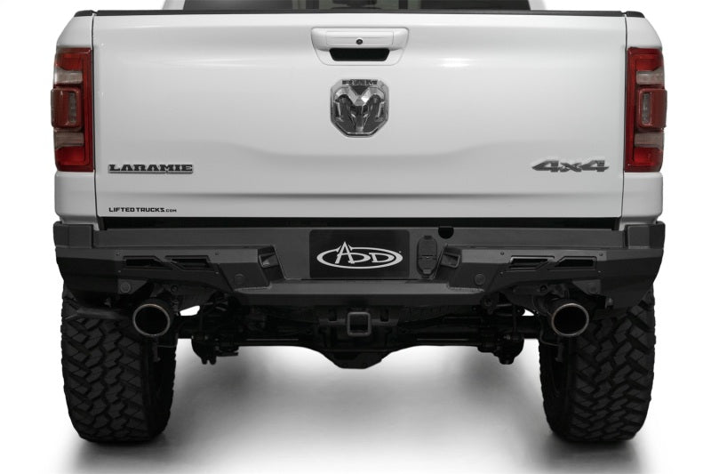 Addictive Desert Designs 19-24 RAM 1500 Black Label Rear Bumper R55020NA0103 R55020NA0103 Photo - Mounted