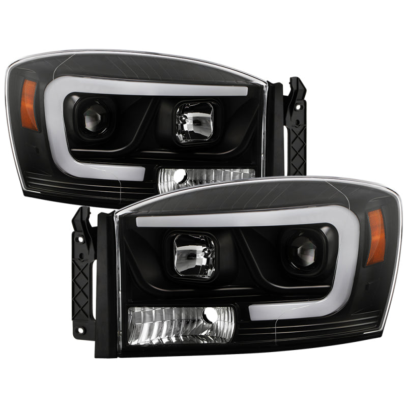SPYDER 06-08 Dodge Ram 1500 LED Headlights - Black PRO-YD-DR06PL-BK 5088178 5088178 Photo - Primary
