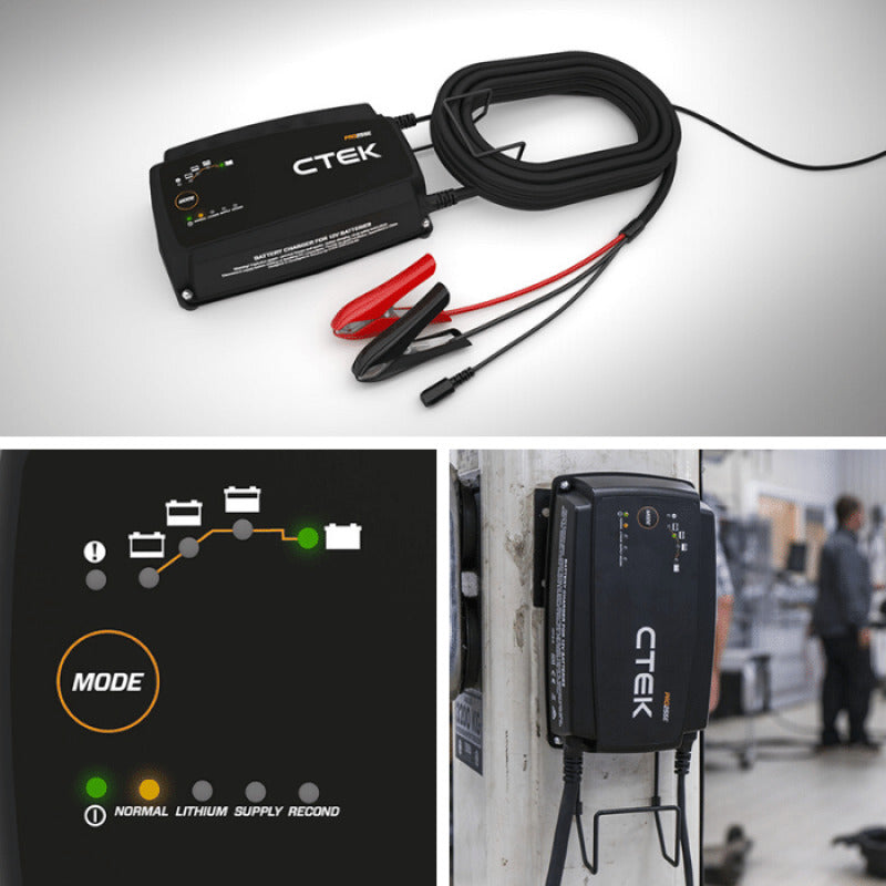 CTEK PRO25SE Battery Charger - 50-60 Hz - 12V - 19.6ft Extended Charging Cable 40-327 40-327 Photo - Primary