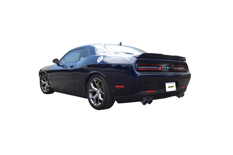 Gibson 15-16 Dodge Challenger R/T 5.7L 2.5in Cat-Back Dual Exhaust - Black Elite (Ceramic) 617009-B 617009-B Photo - Mounted