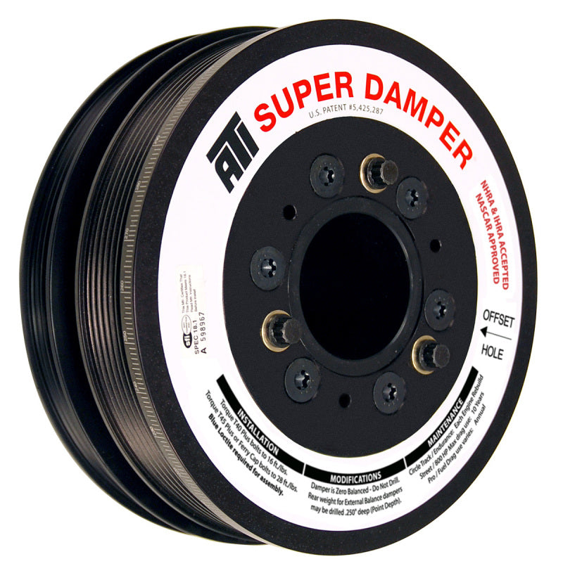 ATI Damper - 7.48in - Alum - 6/4 Grv - LS3 Camaro - 10-15 - Gen 3 Vortec Truck - LS ATI918628 ATI918628 User 1
