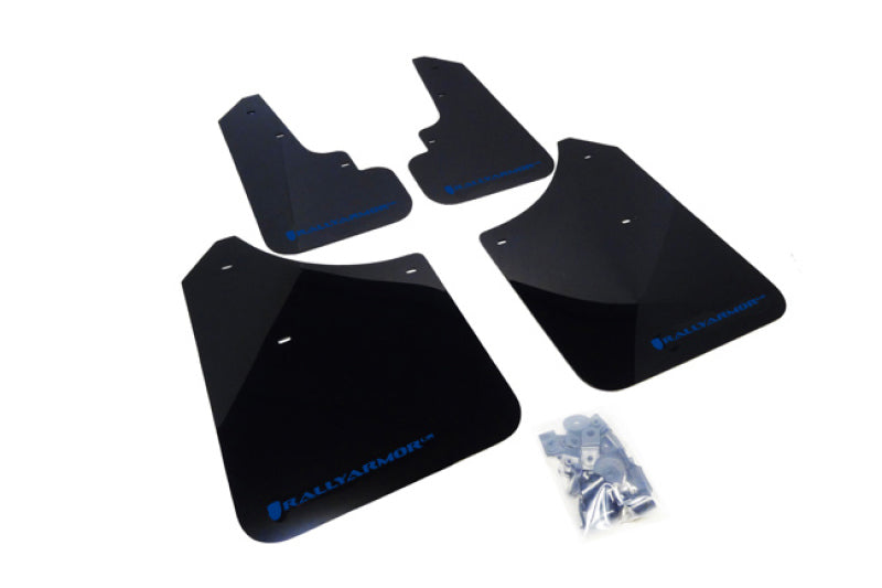 Rally Armor 03-08 Forester UR Mud Flap Blue Logo 0B9BV MF5-UR-BLK/BL Photo - Primary