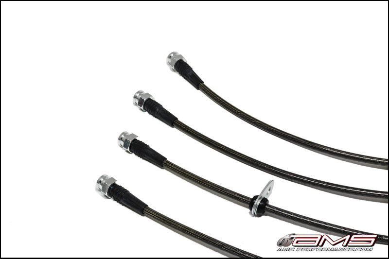 AMS Performance 08-15 Mitsubishi EVO X Stainless Steel Brake Lines (4 Lines) AMS.04.01.0004-1 AMS.04.01.0004-1 Photo - Primary