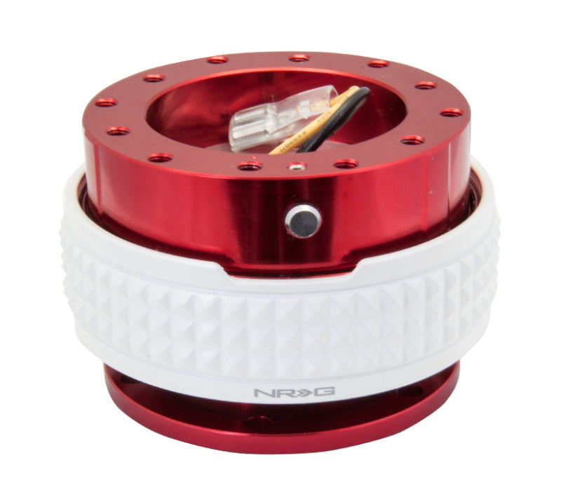 NRG Quick Release Kit - Pyramid Edition - Red Body / Glow In The Dark Pyramid Ring SRK-210RD/GL SRK-210RD/GL Photo - Primary
