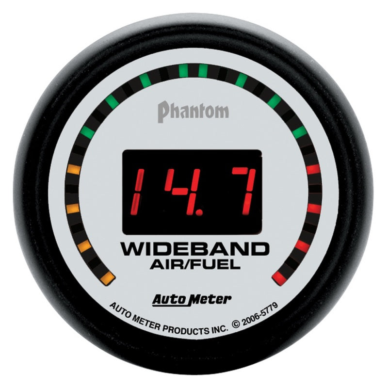 Autometer 2-1/16" Wideband Street Air/Fuel Ratio, 10:1-17:1 Afr, Phantom 5779 Photo - Primary