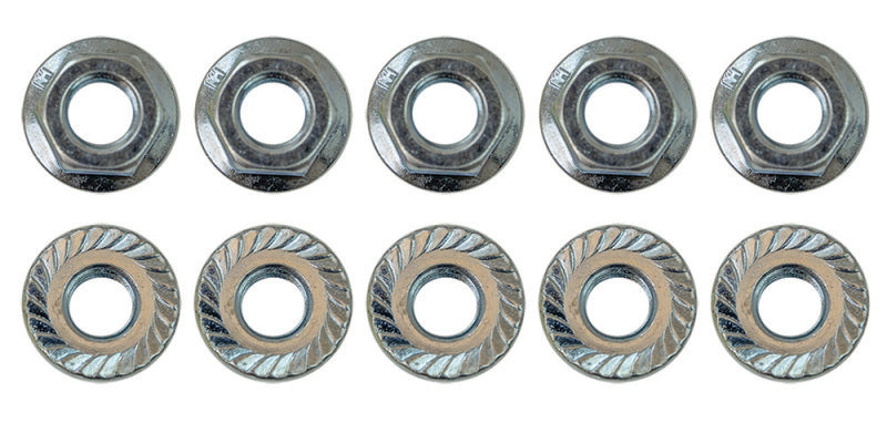 Moroso 5/16in-24 Serrated Zinc Flange Nut - 10 Pack 38838 38838 User 1