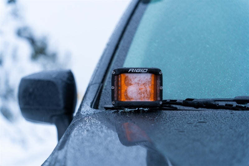 Rigid Industries D-SS Spot w/ Amber PRO Lens (Pair) 262214 262214 Photo - Mounted