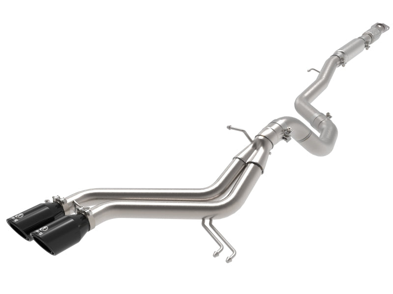 aFe Takeda 2-1/2in to 3in SS-304 Cat-Back Exhausts w/ Black Tip 13-17 Hyundai Veloster L4-1.6L 49-37018-B 49-37018-B Photo - Primary
