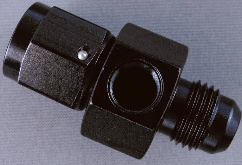 Fragola Inline Gauge Adapter -6AN Male x -6AN Fem - Black 495005-BL 495005-BL User 1