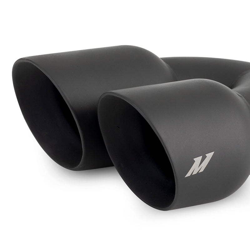 Mishimoto Dual Offset Tips 2.5in Inlet 3in Outlet Slash Cut - Black MMEXH-TIP-FSTBK MMEXH-TIP-FSTBK User 1