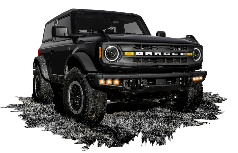 ORACLE Lighting Oracle High 21-22 Ford Bronco Triple LED Fog Light kit for Steel Bumper 5890-005 5890-005 Photo - lifestyle view