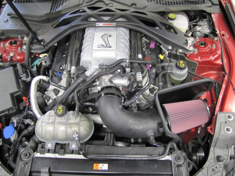 K&N Engineering K&N 20-21 Ford Mustang GT500 5.2L V8 Aircharger Performance Intake 63-2515 63-2515 Photo - Mounted