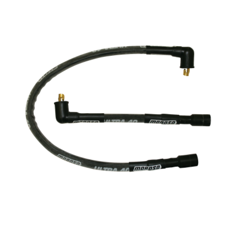 Moroso 85-96 Harley-Davidson FLT/FLHT/FLHR/FLTR/FLHS Sleeved Ultra 40 Wire Set - Black 28312 28312 User 1