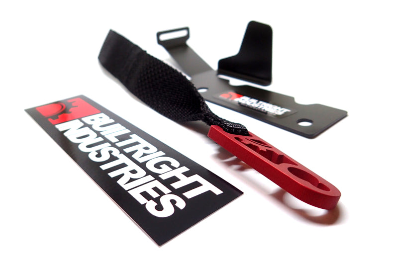 BuiltRight Industries 09-20 Ford F-150/Raptor (09-14 SuperCrew Only) Rear Seat Release - Black Strap 100100 100100 Photo - Primary