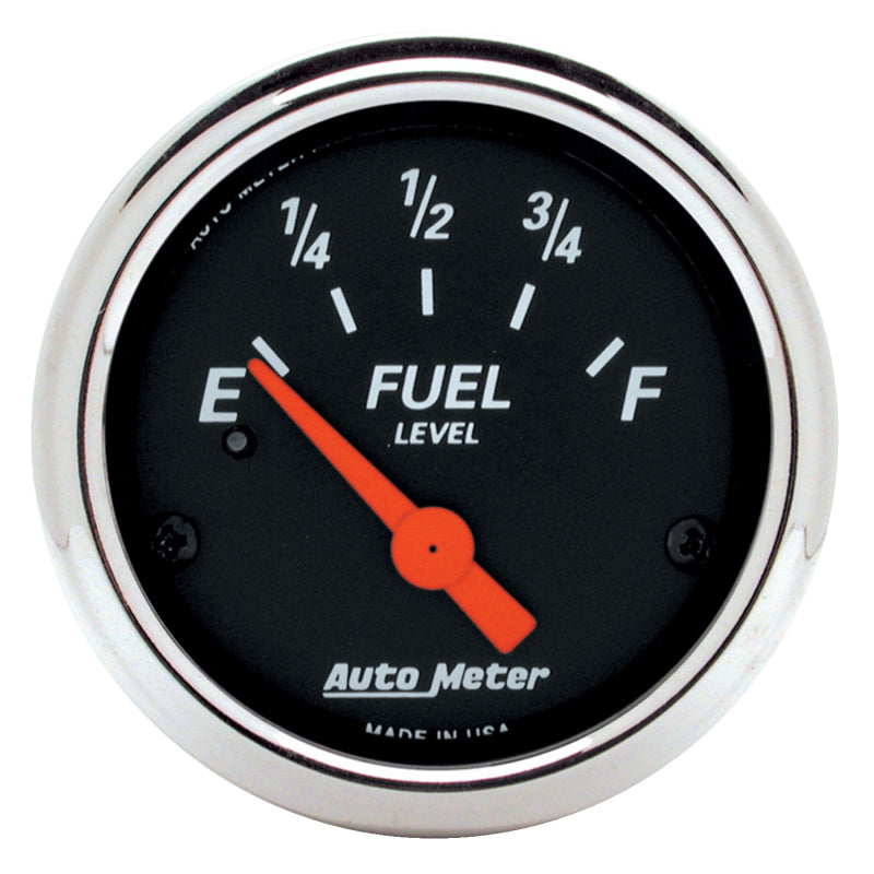 Autometer Gauge, Fuel Level, 2 1/16", 240?E To 33?F, Elec, Designer Black 1424 Photo - Primary