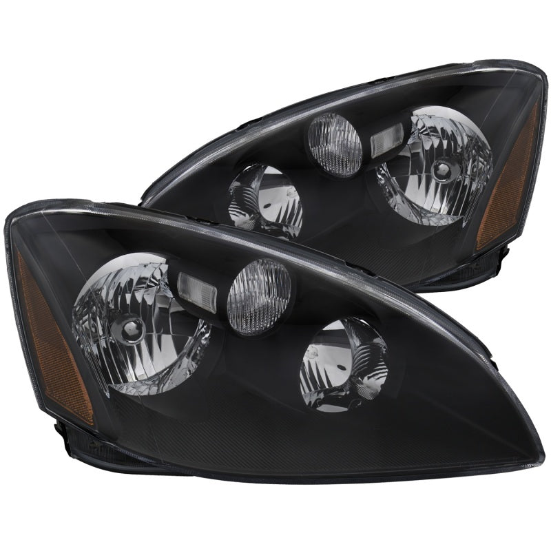 Anzo 2002-2004 Nissan Altima Crystal Headlights Black 121109 Photo - Primary