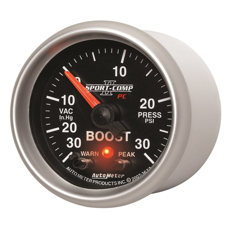 Autometer Gauge, Vac/Boost, 2 1/16", 30inHg-30psi, Stepper Motor w/Peak & Warn, 3677 User 2