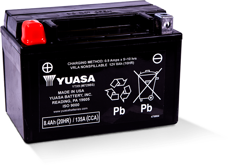 Yuasa Battery Yuasa YTX9 Maintenance Free AGM 12 Volt Battery YUAM729BSTWN YUAM729BSTWN User 1