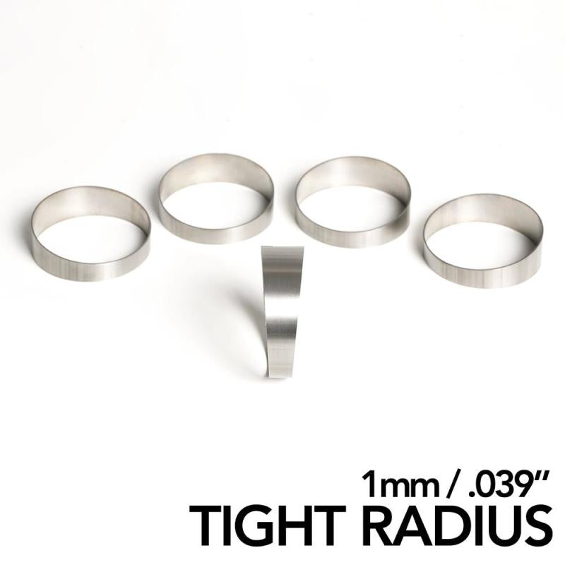 Ticon Industries 1.5in 45 Degree 2.55in CLR Tight Radius 1mm Wall Titanium Pie Cuts - 5pk 109-03801-0013 109-03801-0013 Photo - Primary