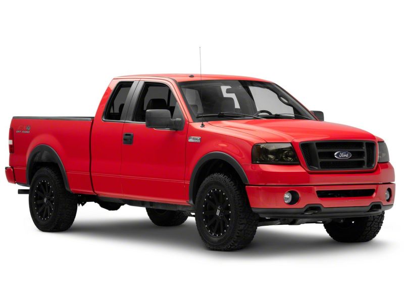 Raxiom 04-08 Ford F-150 Axial Series OEM Style Replacement Headlights- Chrome Housing- Smoked Lens T551342 T551342 Photo - Close Up