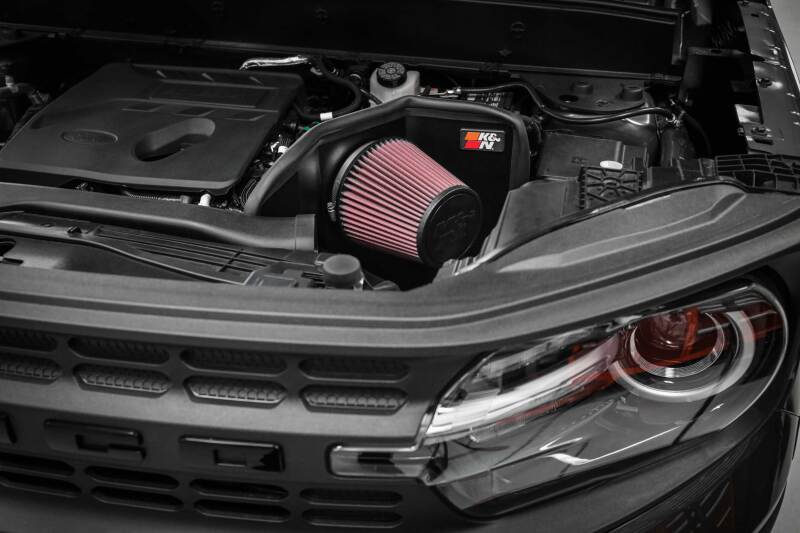 K&N Engineering K&N 2021+ Ford Bronco Sport 1.5L L3 Performance Air Intake System 77-2615KC 77-2615KC Photo - Mounted