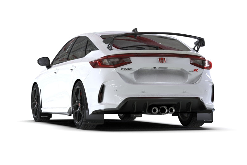Rally Armor 2023+ Honda Civic Type R Black Mud Flap White Logo MF97-UR-BLK-WH MF97-UR-BLK-WH User 1