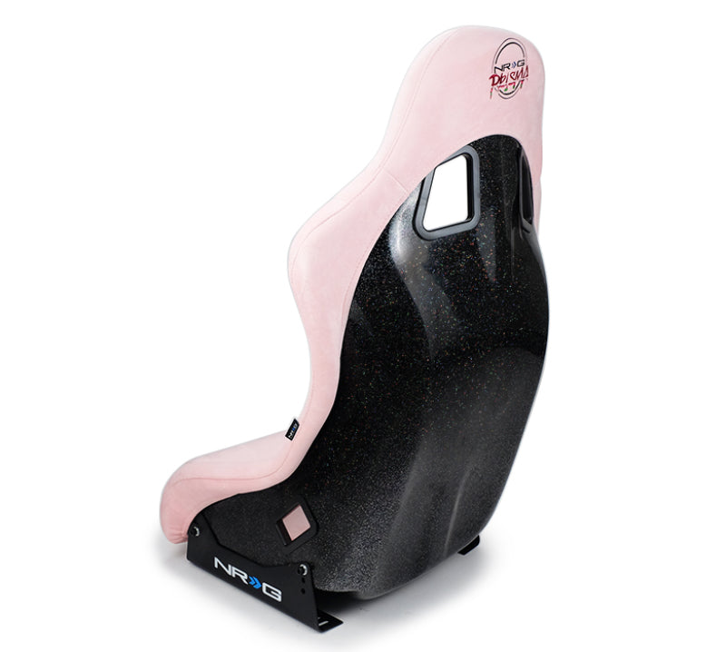 NRG FRP Bucket Seat Prisma Edition w/ Pearlized Back and Pink Alcantara (Medium) FRP-303PK-PRISMA FRP-303PK-PRISMA Photo - Primary